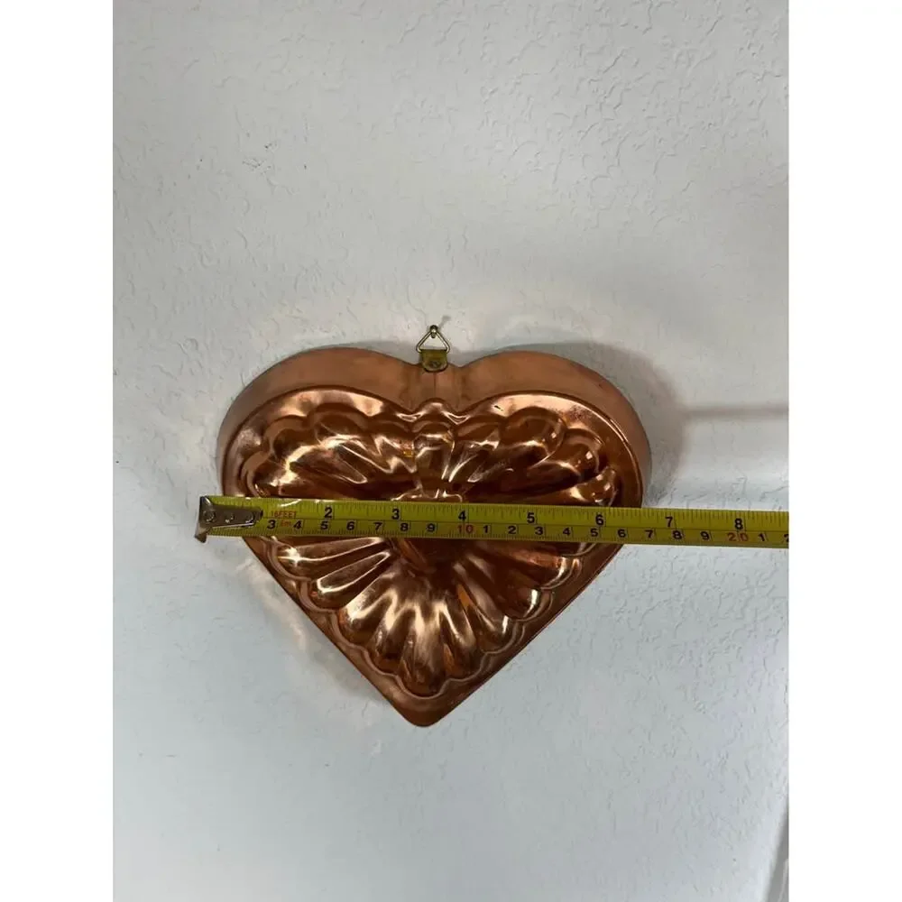Vintage Copper Heart Cake Mold